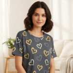 Rainbow Heart Gray Sleepwear