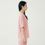 Rose Pink Half Sleeves Plazzo PJ Set - Image 2