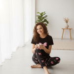 Elegant Black Bow Nightdress - Image 2