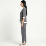 Plain Round Neck Plazzo PJ Set - Image 3