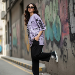 Galactic Purple Shirt & Black Pants Set - Image 3