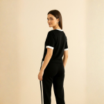 Black Flower Style Track Suit - Image 4