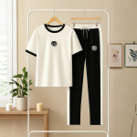 White Flower Style Track Suit - Image 5